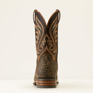 Ariat Men's Cattle Call Cowboy Boot - Muddy Elephant Print/Dark Chocolate