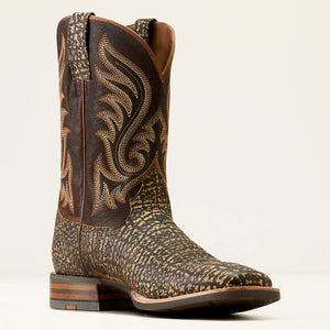 Ariat Men's Cattle Call Cowboy Boot - Muddy Elephant Print/Dark Chocolate