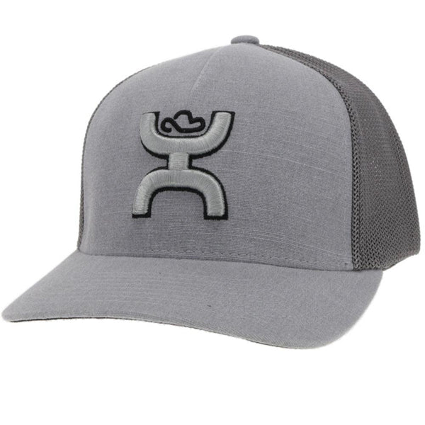 Hooey "COACH" FLEXFIT GREY HAT - Nate's Western Wear