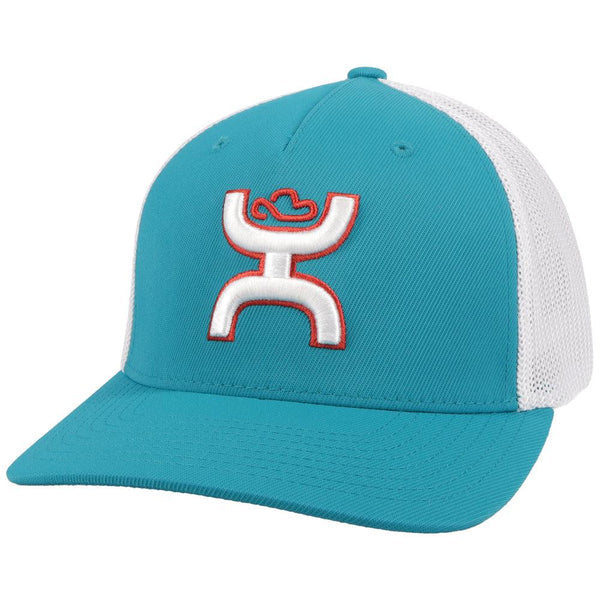 Hooey "COACH" TEAL/WHITE HAT - Nate's Western Wear