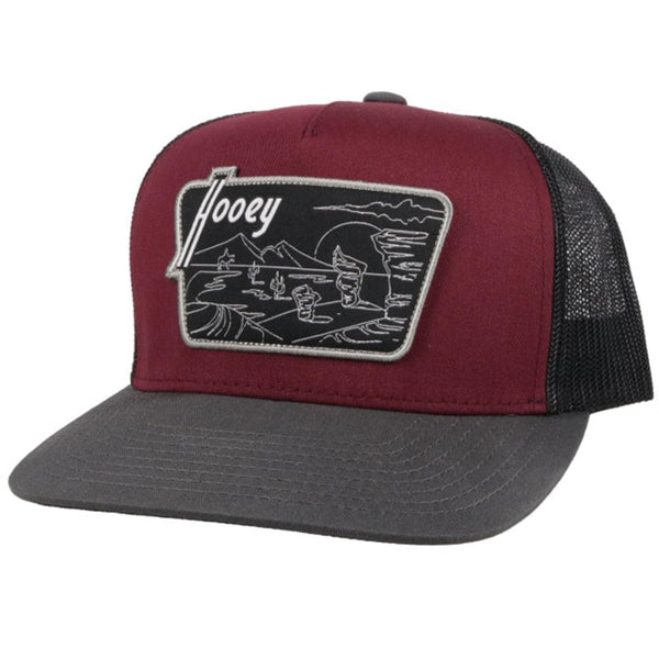 Hooey "DAVIS" MAROON/BLACK HAT - Nate's Western Wear