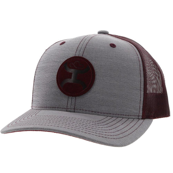 Hooey "BLUSH" GREY / BURGUNDY HAT - Nate's Western Wear