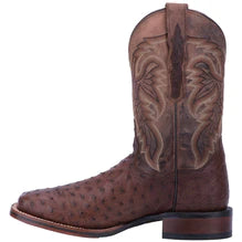 DAN POST ALAMOSA FULL QUILL OSTRICH BOOT - CHOCOLATE - Nate's Western Wear